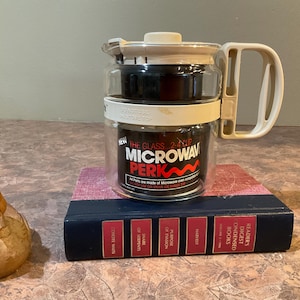 Gemco Micro Perk Coffee, 2 cup Percolator Microwave Percolator, Tiny Home, Camper Dorm Cooking, vintage