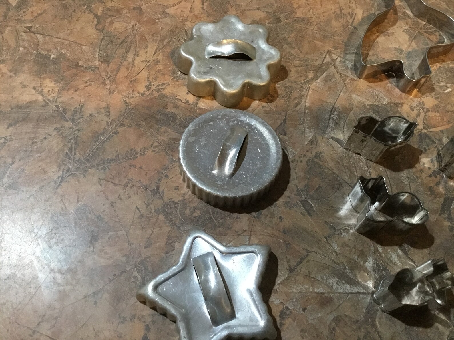 Vintage Aluminum Cookie Cutters Some with handles mini Etsy