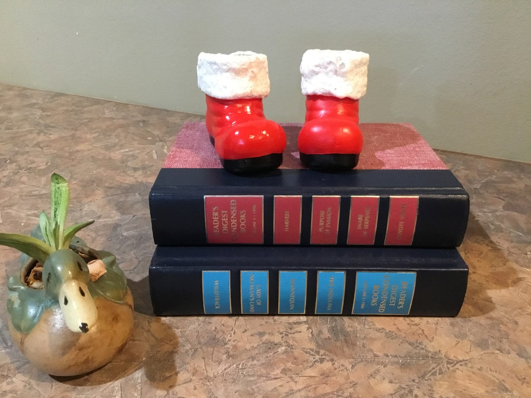 Ceramic Santa Claus Boots Pair Vintage 1960s - Etsy
