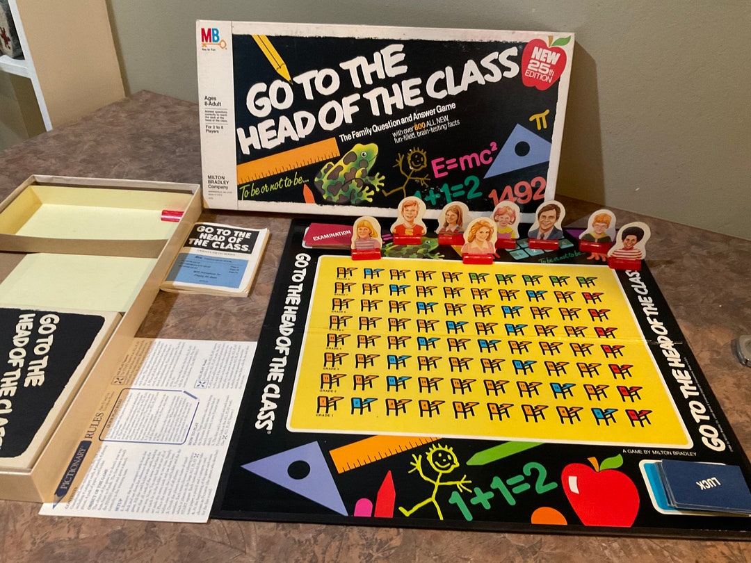 Go to the Head of the Class Board Game, 25th Edition, Board Vintage - Go To The Head Of The Class Game