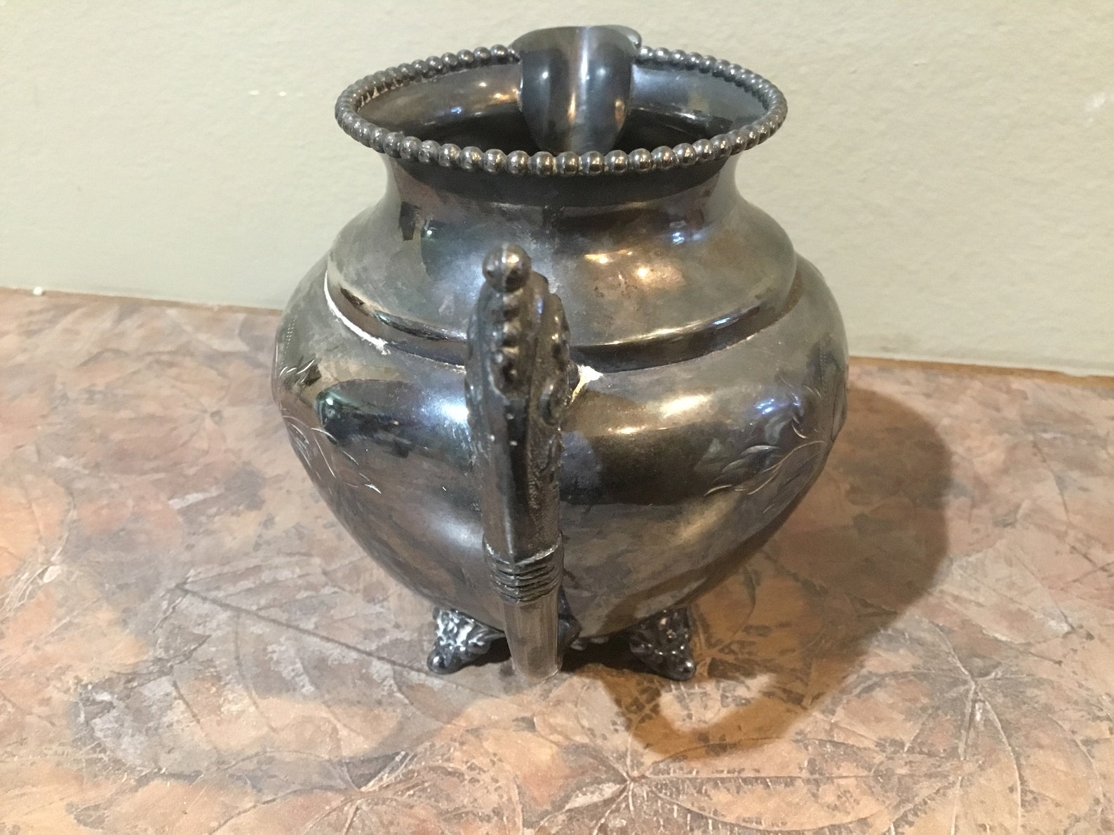 M.S. Benedict Quadruple Silver Plate Cream Vintage Number 3 Etsy