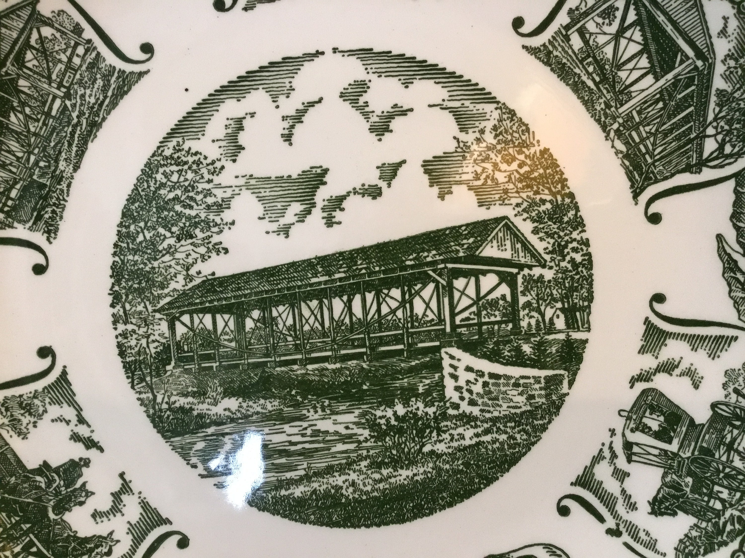 Germantown Ohio Famous Covered Bridge or the Mudlick Mill Etsy Hong Kong