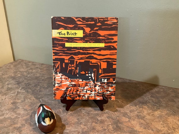 The Print - An Original Art Form for All, Adele Lewis, hardcover 1959, vintage book on printmaking form of art, Vintage Book