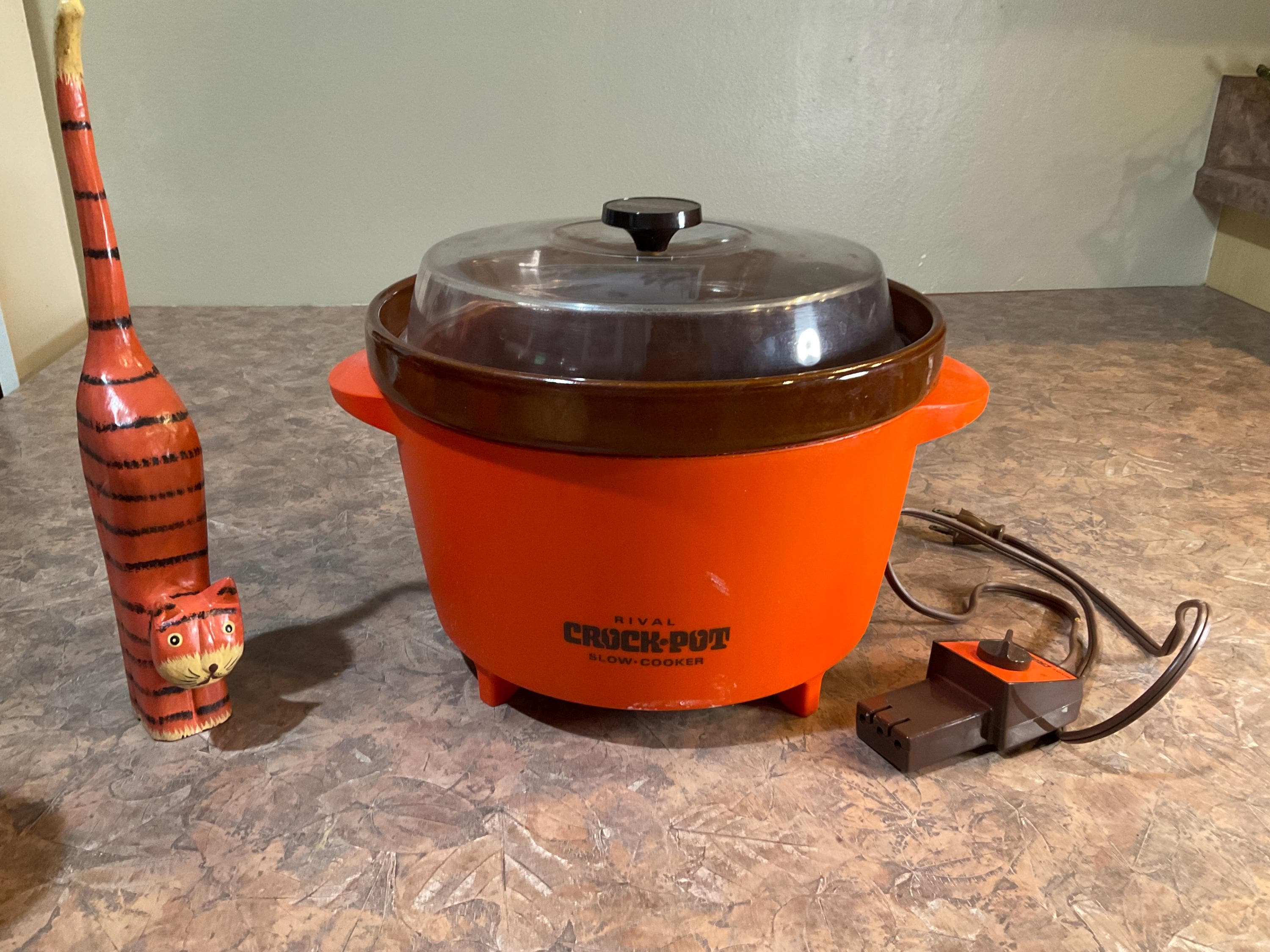 RIVAL CROK-POT スロークッカー オレンジの低温調理器ヴィンテージ品