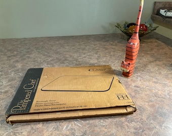 Piedra para hornear rectangular Pampered Chef Classic #1350 Family Heritage para pizzas y galletas.