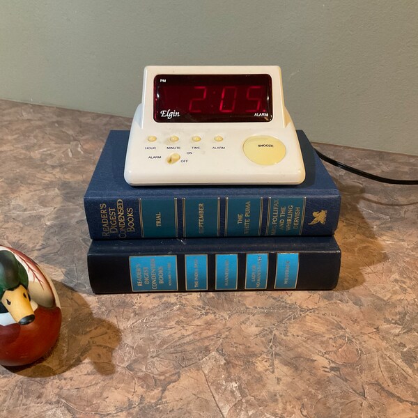 Elgin Alarm Clock Etsy