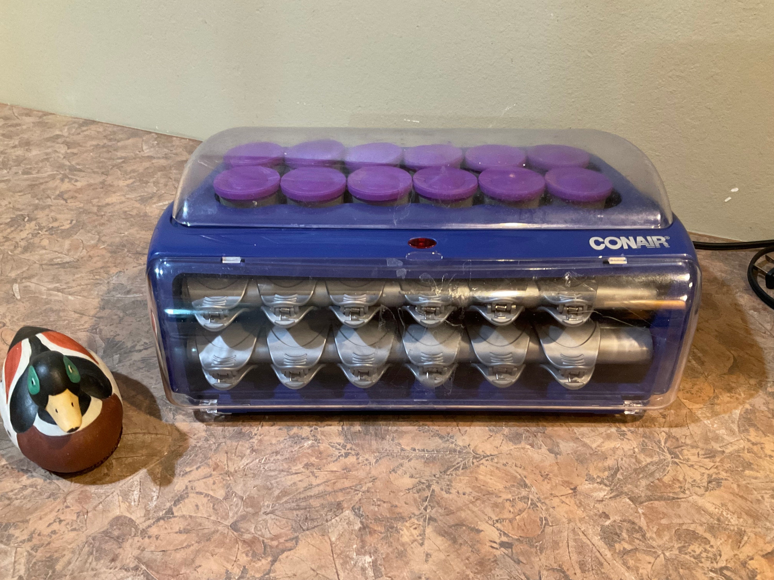 Flocked hot rollers hot sale