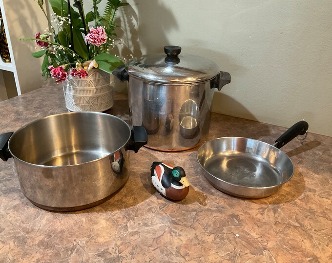 Revere Ware Pots With Lids Copper Bottom, 1 8 Quart Pot With Lid 1 2