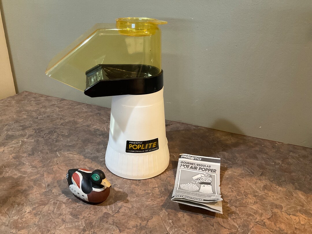 Presto Poplite Hot Air Popcorn Popper Gourmet Vintage 90s Regular Hot Presto poplite hot air popcorn popper gourmet vintage 90s regular hot