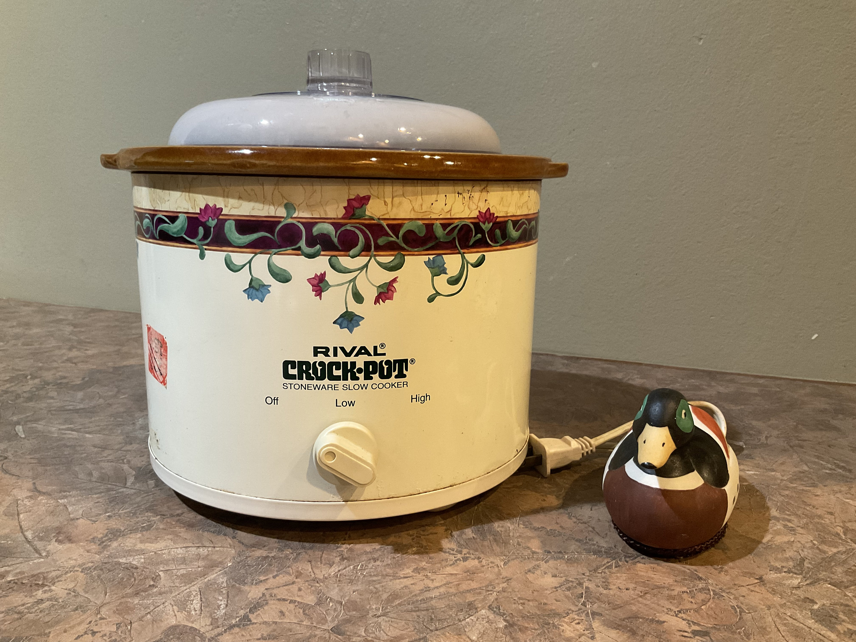 Vintage Avocado Green Rival Crock Pot Slow Cooker 3100/2 working condition