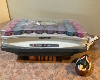 Babyliss Pro Instant Heat Ceramic Hot Rollers 30 count no clips, Hot ROLLERS Curlers Pageant, Vintage Women’s Hair Styling Curlers