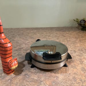 Toastmaster Waffeleisen Bügeleisen Chrom Silber, vintage