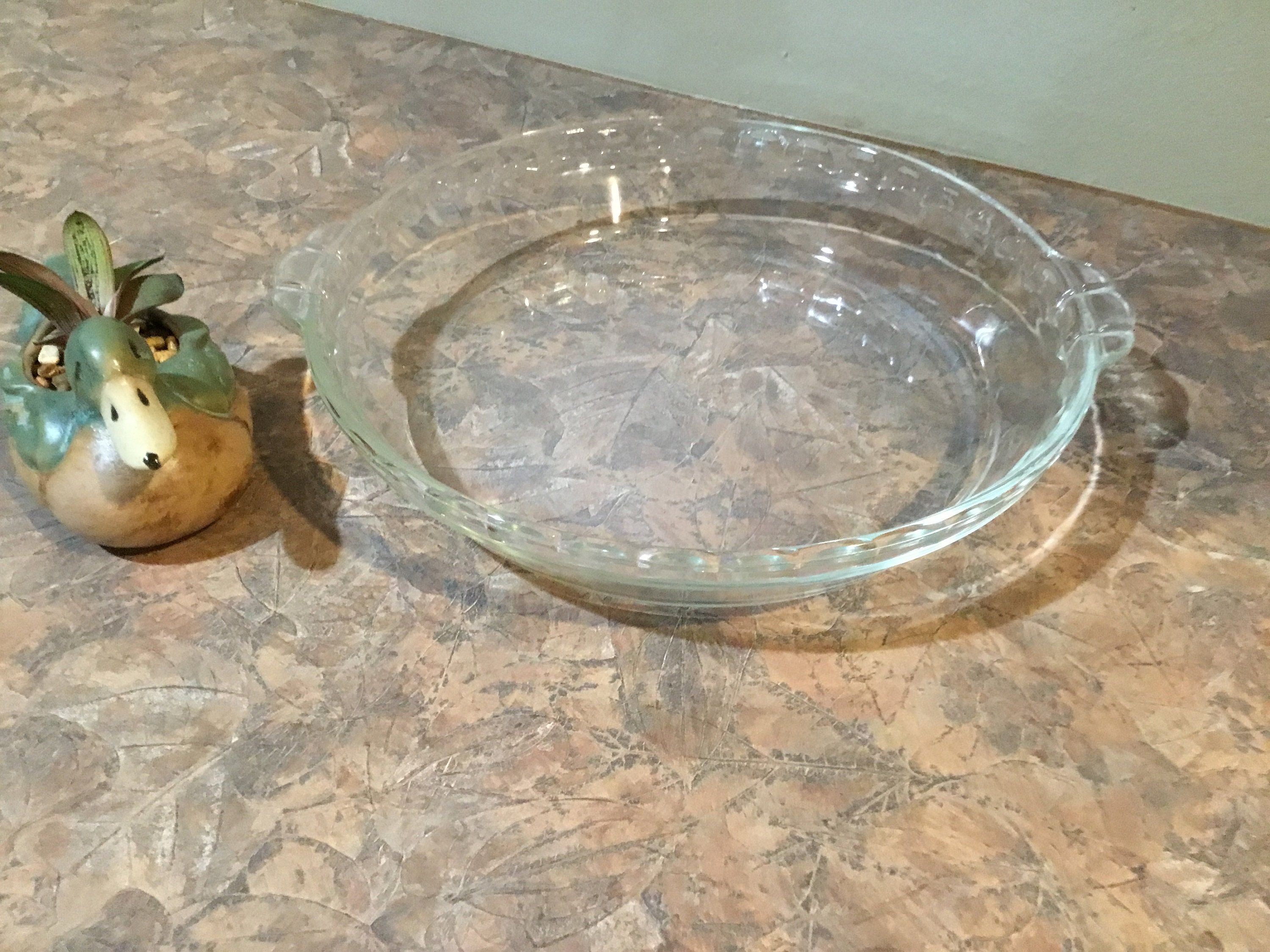 Pyrex 229 Clear Glass Deep Dish Pie Plate Scalloped Edge 10 Etsy