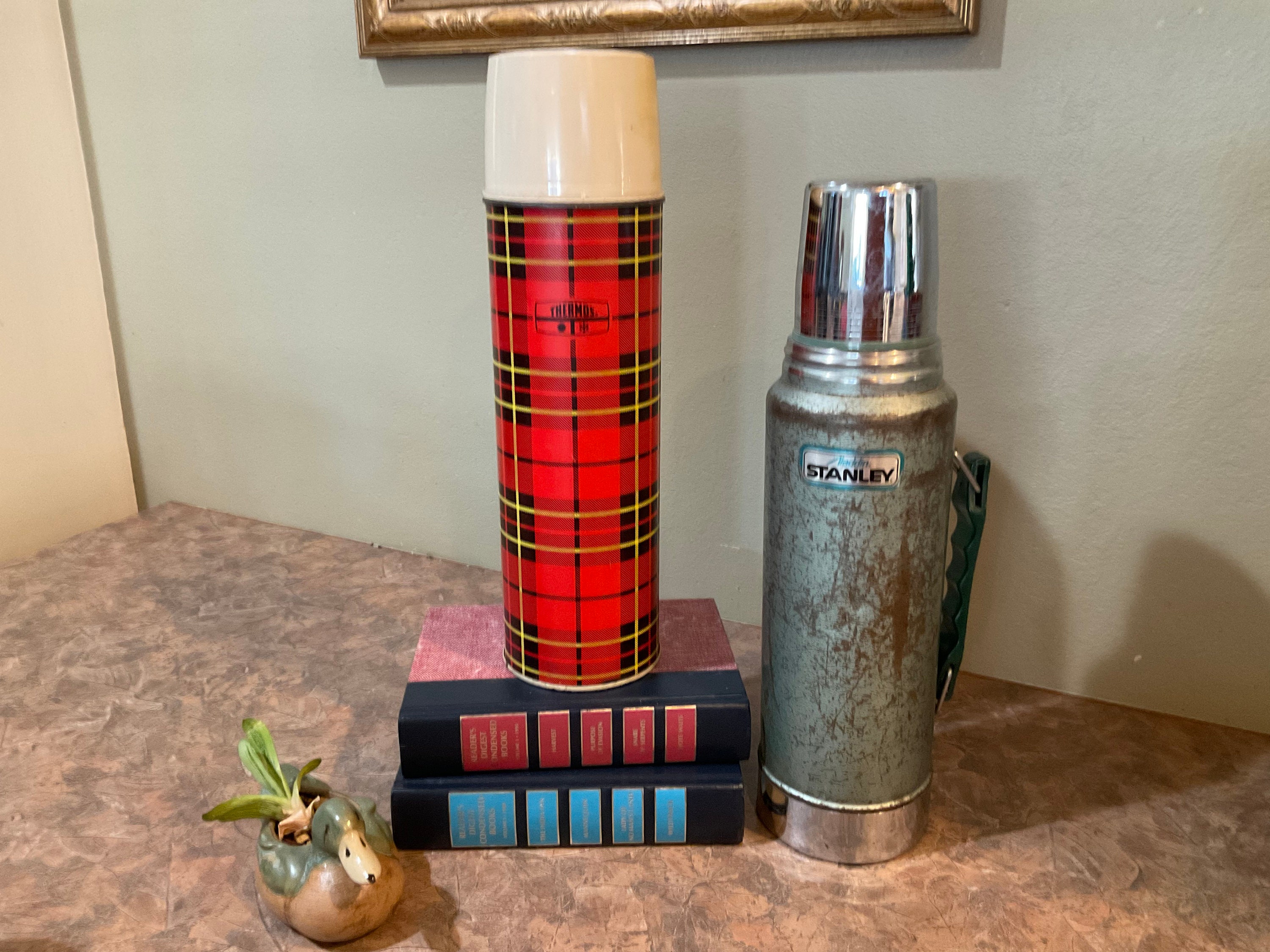 Red Black Plaid Vacuum Thermos Christmas Tartan Check Insulated Water  Bottle Stainless Steel Double Wall Flask Bottles, Sports Coffee Travel Mug  Cup