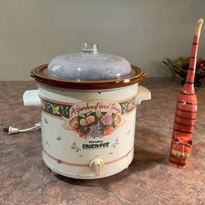 Rival Crock-Pot, En trädgård av goda saker, 3,5 liter, modell 3100/2, vintage