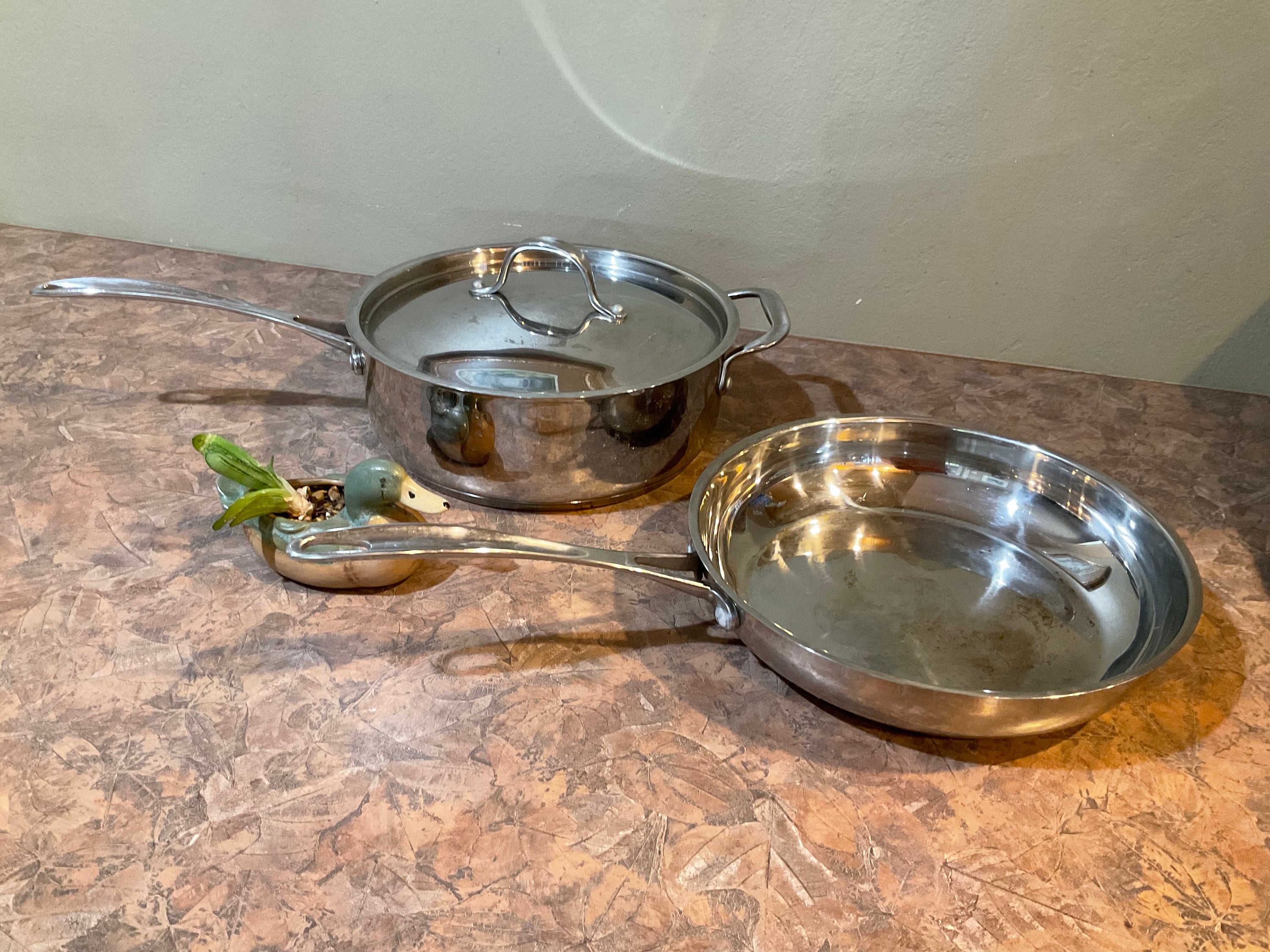 Hoffritz Platinum Pots 4 Qt Stainless Steel Sauce Pan With Lid or