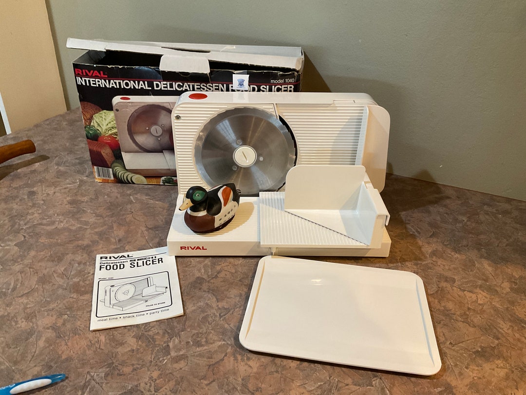 Rival Fold Away International Delicatessen Electric Food Slicer, Model 1040 Etsy