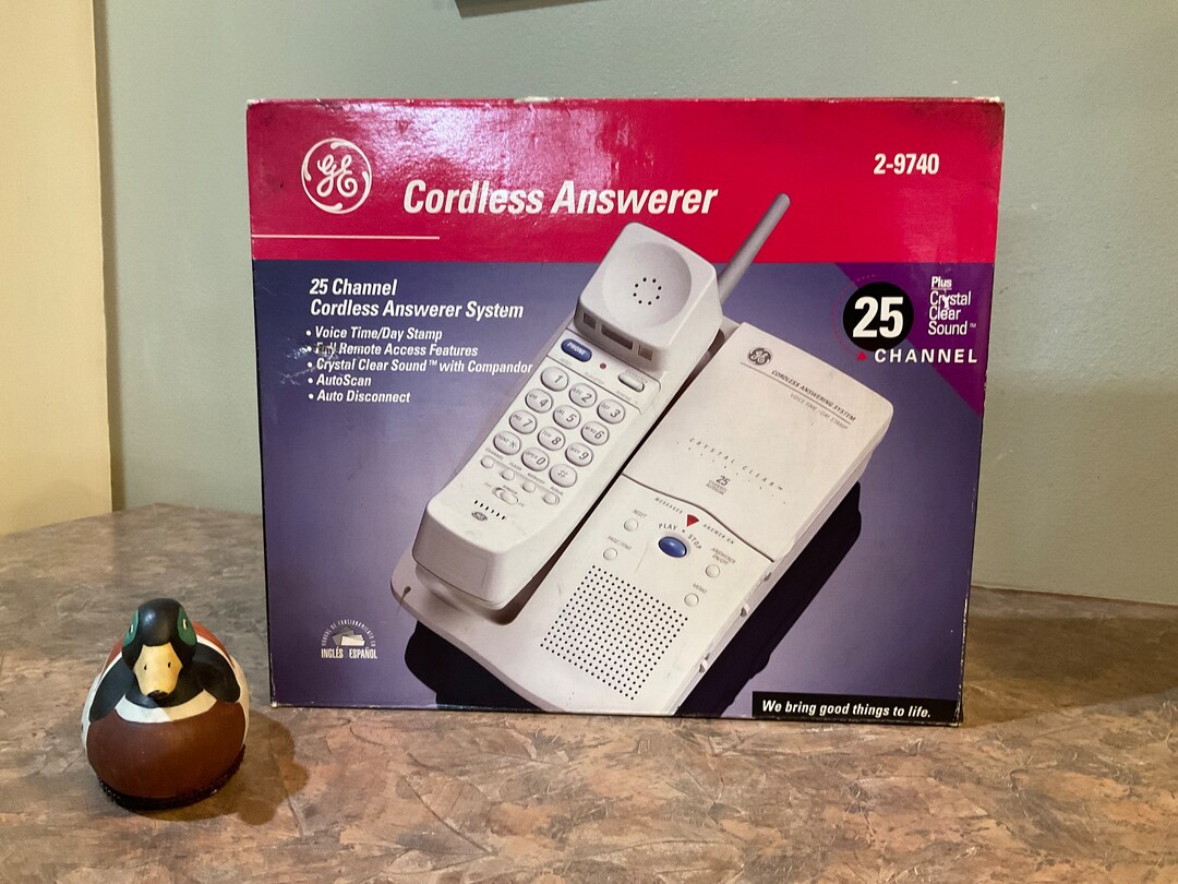 GE Cordless Phone and Answerer System, Model No. 29740, 25 Channel