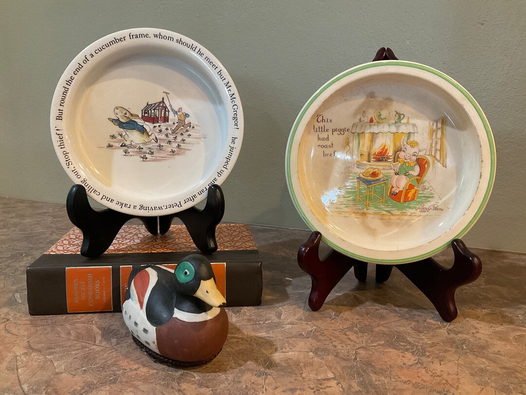 Wedgwood Beatrix Potter Porringer Bowl, Tale of Peter Rabbit “stop ...