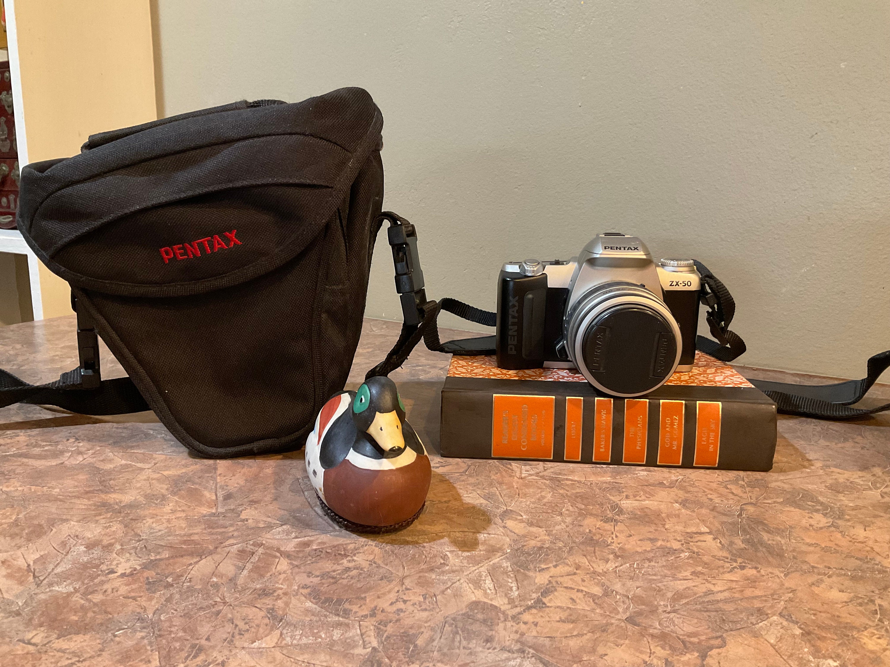 PENTAX ZX-50 35mm SLR Film Camera + 35-80mm Zoom Lens, Lens Cover