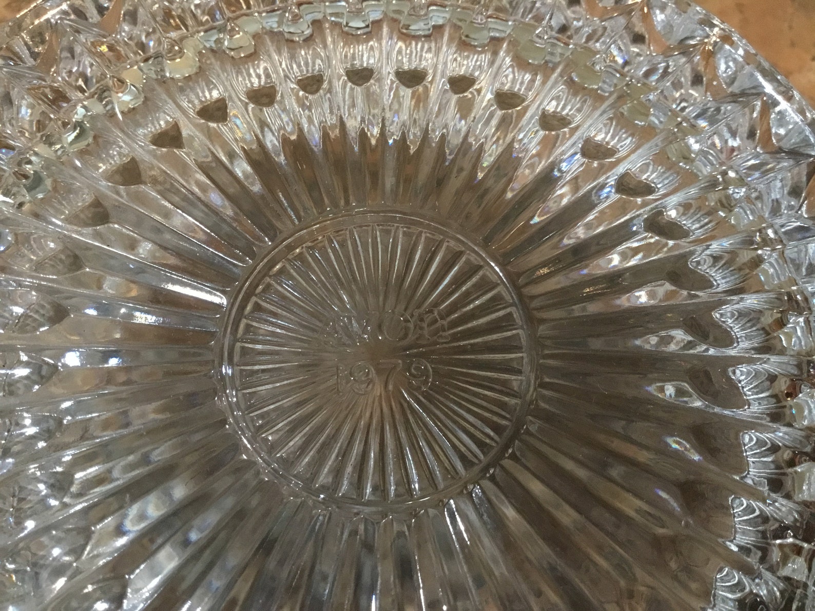 Vintage Avon Clear Cut Glass Candy Dish Bowl 70's Or Etsy