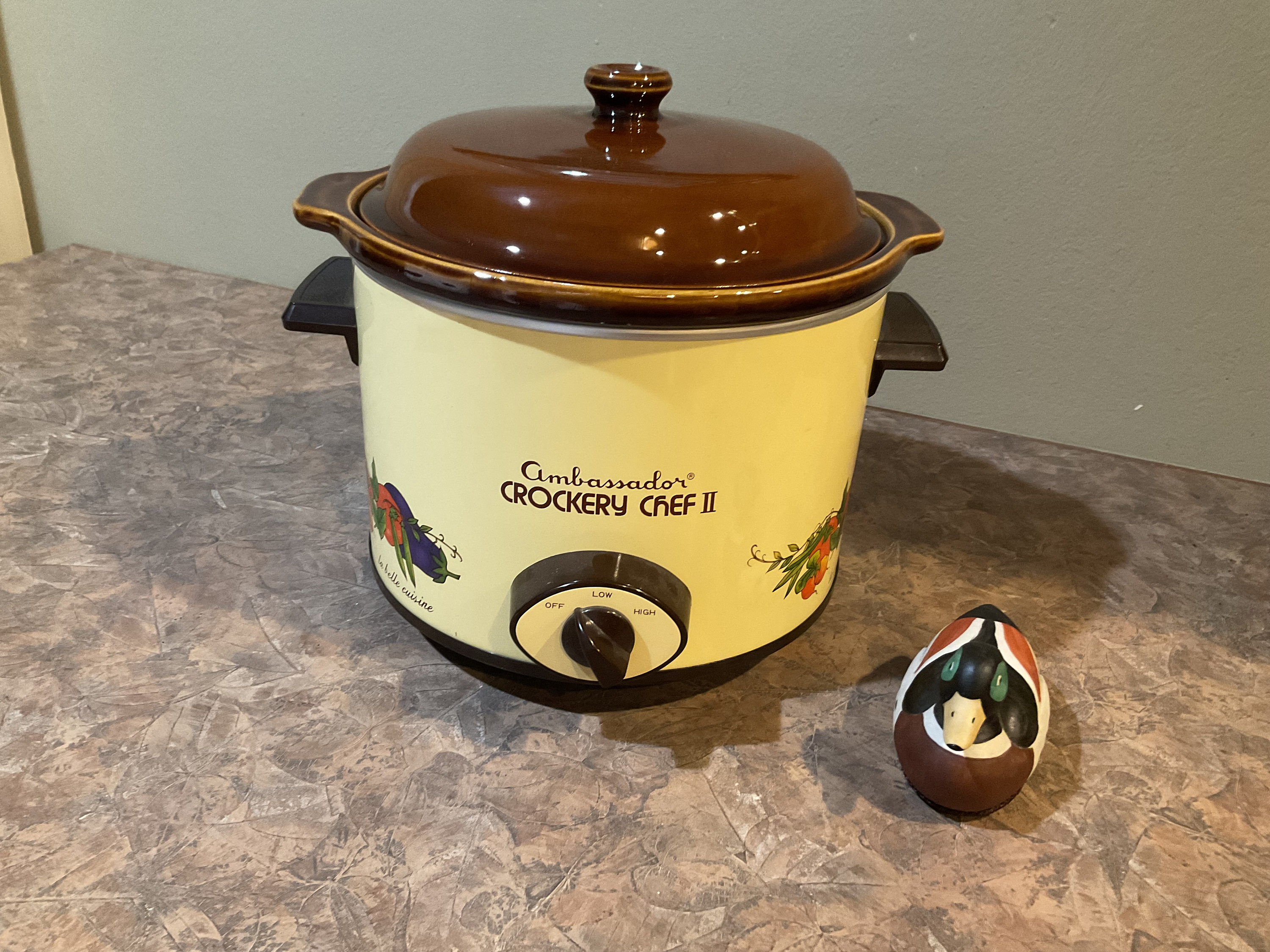 Vintage Crockery Chef Crock Pot Electric Slow Cooker Model #1015