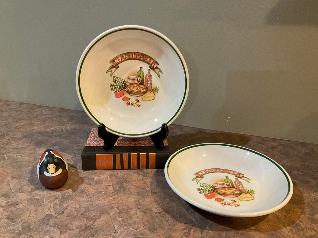 CHOICE Over and Back Inc, Ciao Italia Pasta Bowls, Made in Italy Etsy