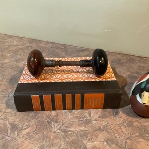 Porcelain Brown Door Knobs, Cabin Farm House Decor, Vintage