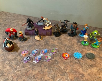 XBOX 360 Disney Xfinity Game Pieces and Characters/Figures Lot