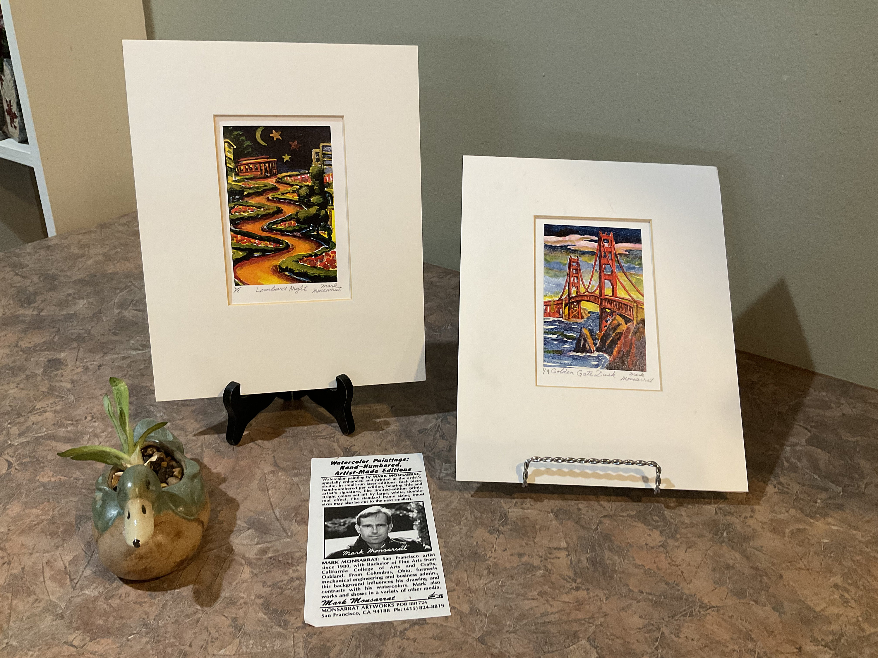 Mark Monsarrat San Francisco, Lombard Night (cable Car) and the