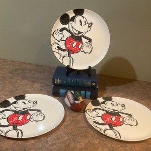 Zak! Designs Mickey Mouse, Dinner Melamine Disney Sketch, Rare