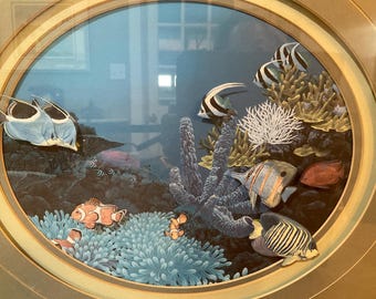 クリスチャン・リース・ラッセン、海洋生物のホイルフレームプリント