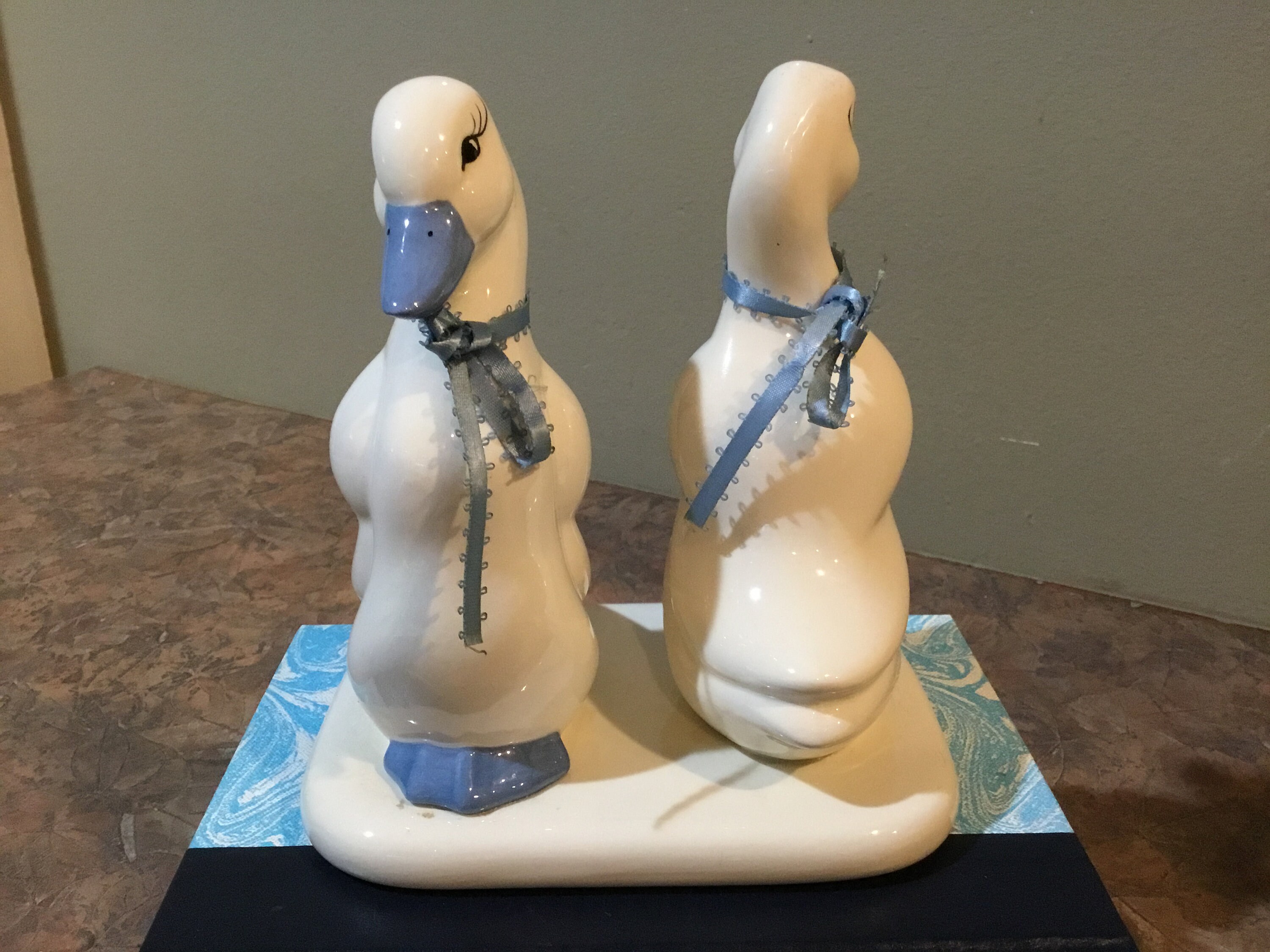 Country Kitchen Goose Duck Ceramic Napkin Holder 1980s Decor Etsy