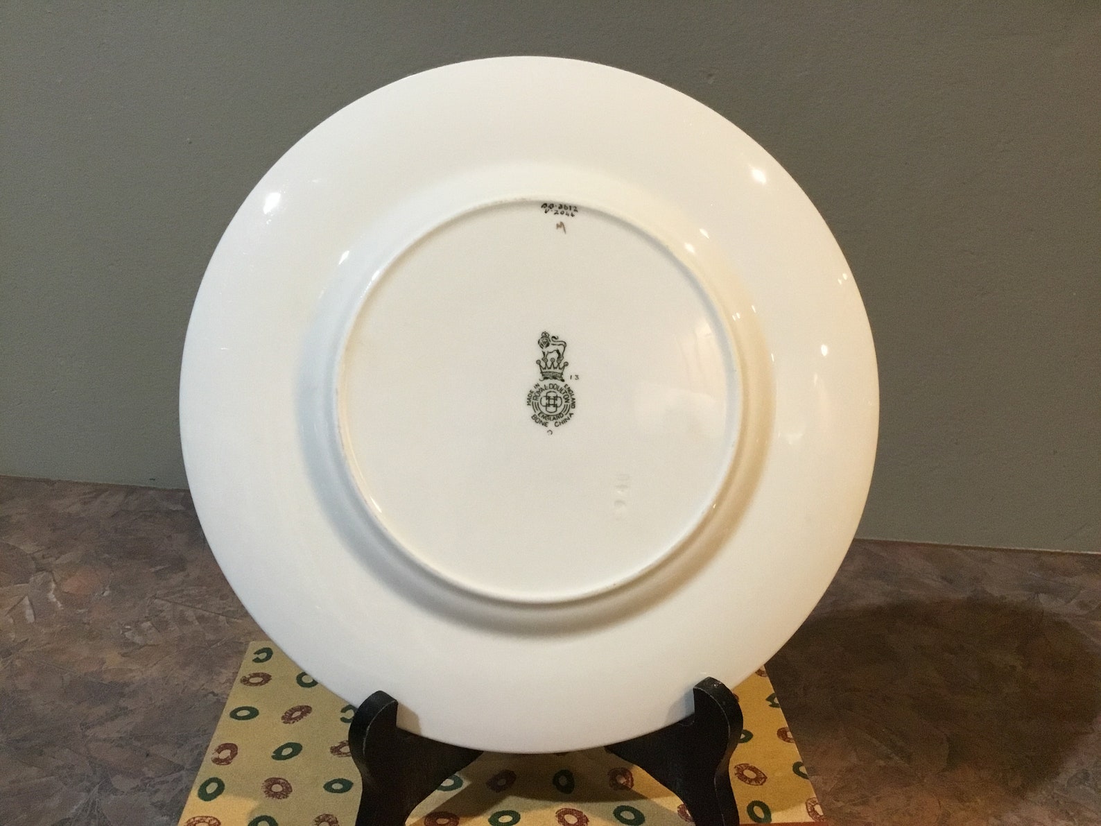 Vintage Royal Doulton Clifton Pattern Blue Border Colorful Etsy