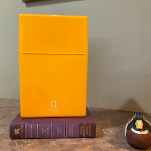 Nahaufnahme USA National Geographic Society Kartenhalter mit 20 originalen Landkarten, Vintage