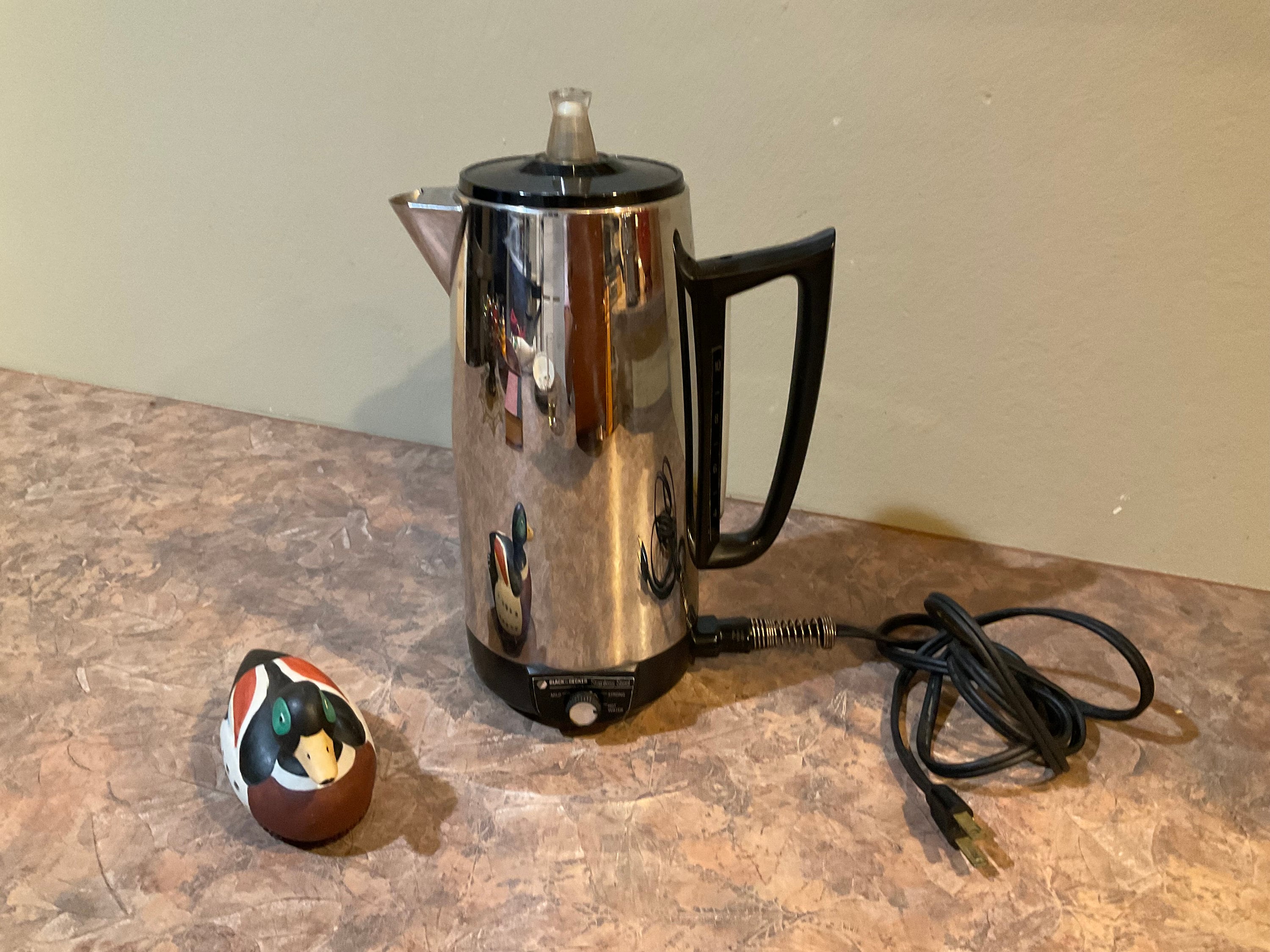 Vintage Presto Coffee Percolator KK01-B PARTS POT Works in Good