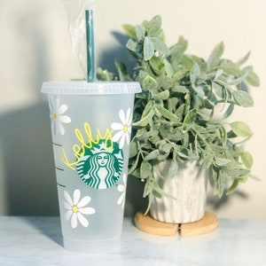 Personalized Daisy Venti Starbucks Tumbler |Custom Gift for Her