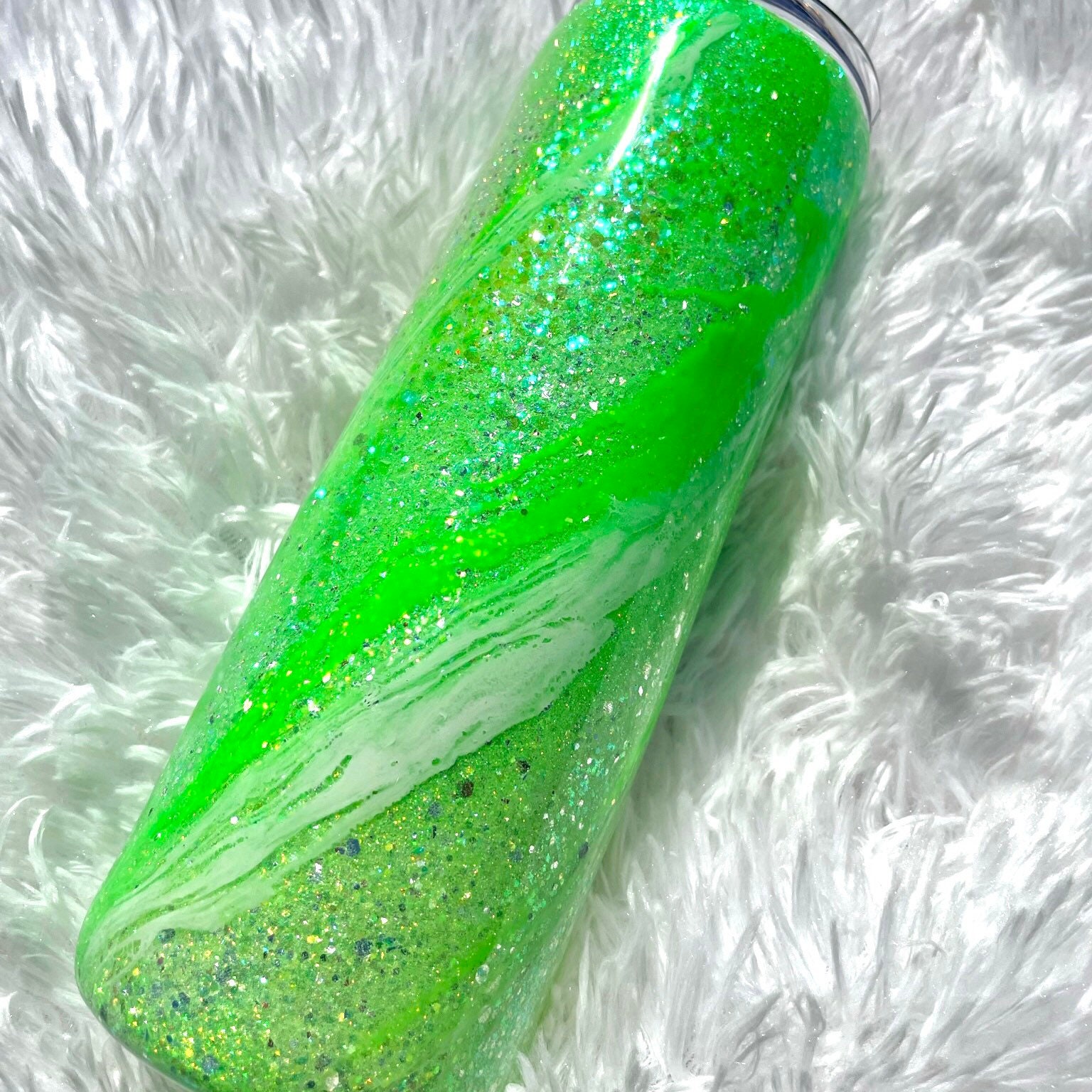 Lively Lime green .015 iridescent glitter, tumbler making glitter, tumbler  making supplies, glitter for cup, mint green glitter, light green