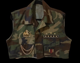 Camouflage Crop Vest