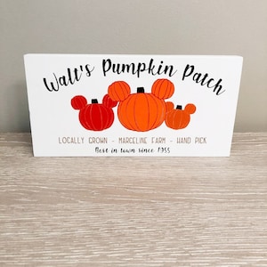 Walt Disney Pumpkin Farm Sign