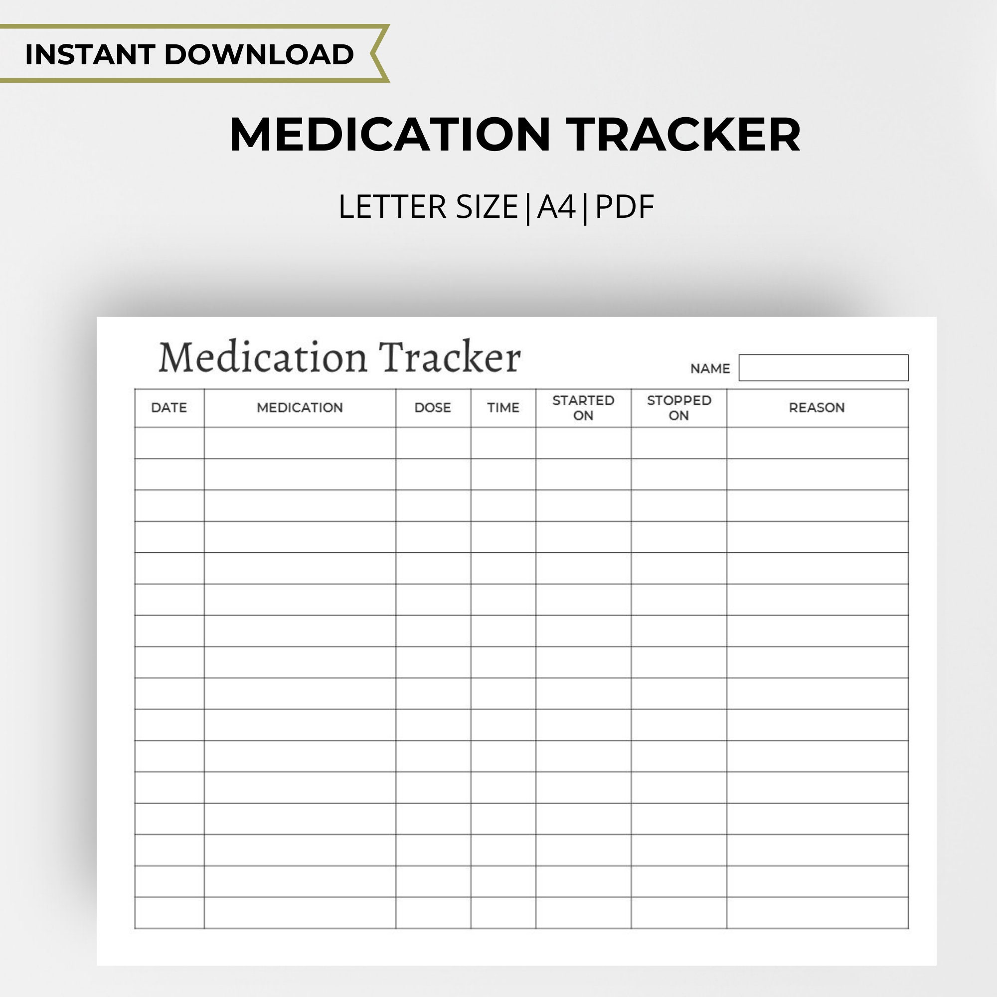 Medication Tracker Printable Doctor Appointment Log Book Etsy
