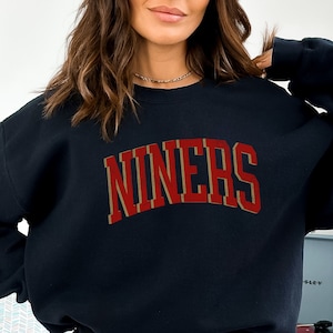 Niners Sweatshirt: Retro San Francisco Football Mama Crewneck