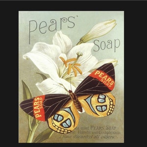 Vintage Pears Soap Ad Sign, kitchen sign, vintage sign. Retro wall sign,