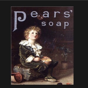 Vintage Pears Soap Ad Sign, kitchen sign, vintage sign. Retro wall sign,