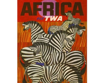 Vintage Visit Africa Sign, Travel sign, vintage sign. Retro wall sign, Africa sign, Africa Wall Art