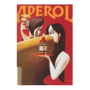 Vintage French Aperol Ad Print, French Print, Aperol Print, Vintage Print