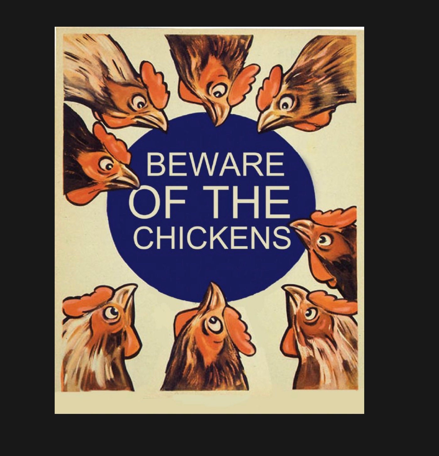 Beware Of Chicken Book 2 Release Date Beware of the Chickens Plaque Vintage Chicken Sign Sign. - Etsy UK