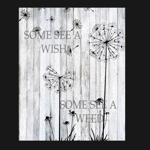 Vintage Some see a Wish sign, kitchen sign, vintage sign. Retro wall sign, Garden Sign