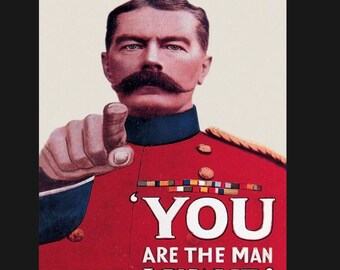 Vintage You Are The Man Sign, Wartime sign, vintage sign. Retro wall sign, propaganda sign