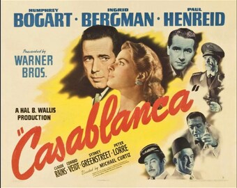 Casablanca Camiseta Vintage Retro peli película